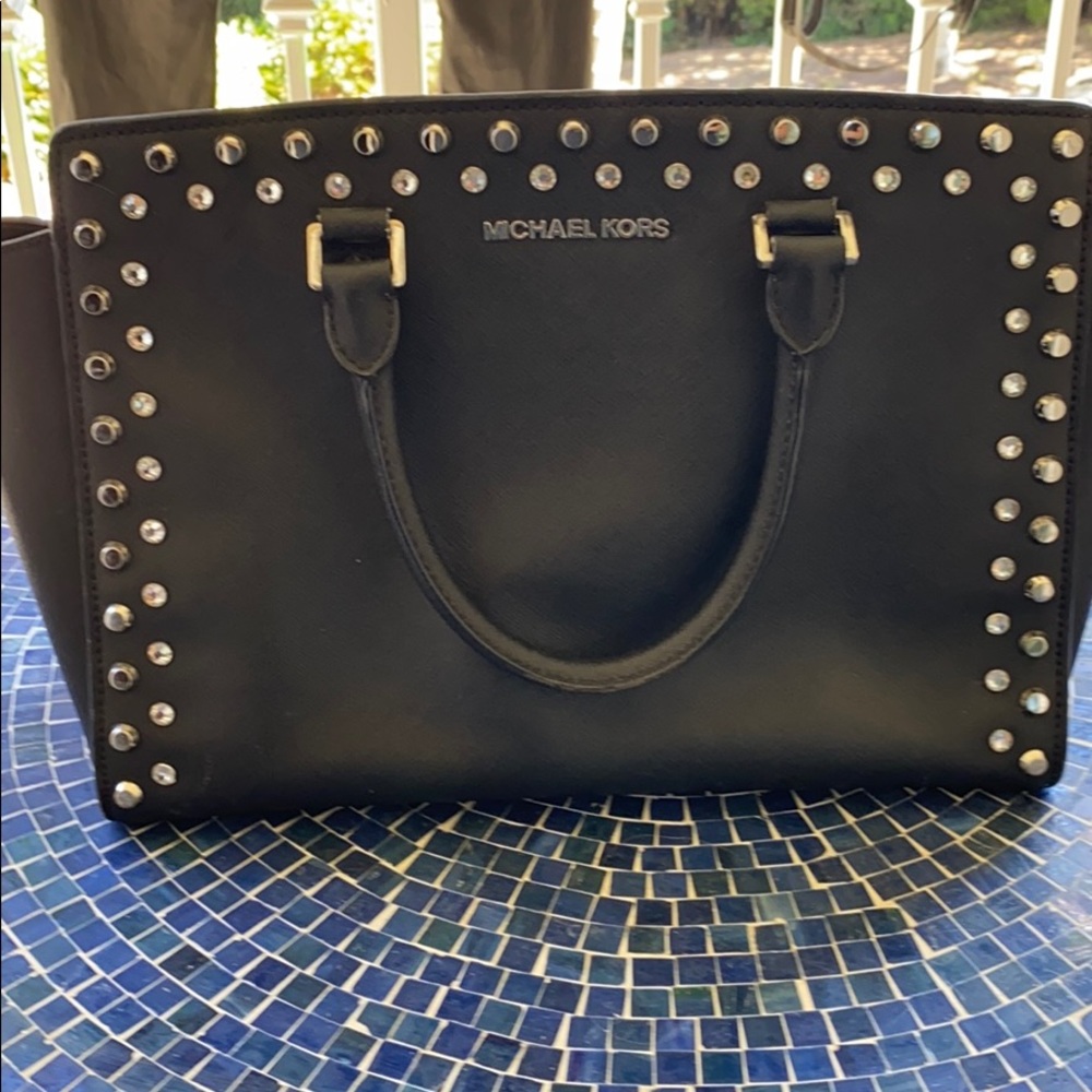 Michael Kors black Studded purse
